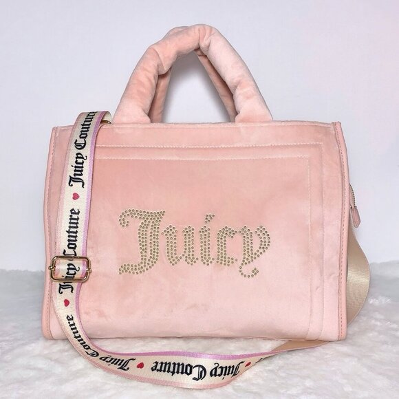 Juicy Couture Pink Diamond Extra Spender Large Tote Crossbody Handbag NWT - Picture 5 of 11